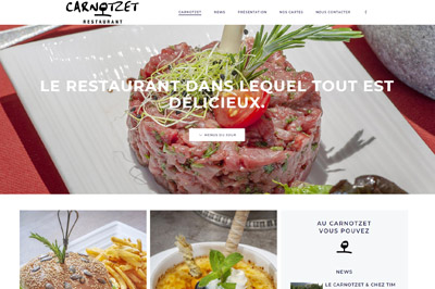 Site web Le Carnotzet réalisé par IdealPC