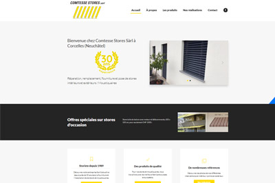 Site web Comtesse Stores réalisé par IdealPC