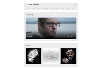 Site web David Quinche réalisé par IdealPC