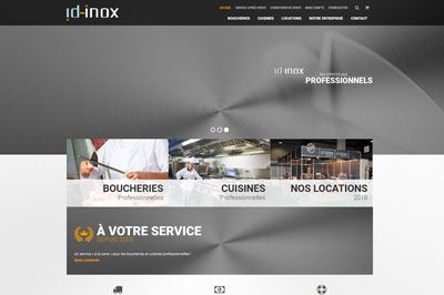 Site web Id Inox réalisé par IdealPC