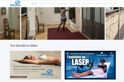 Site web Labelpeau réalisé par IdealPC