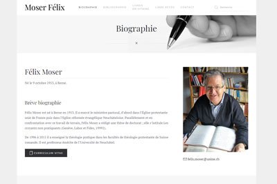 Site web Moser Felix réalisé par IdealPC