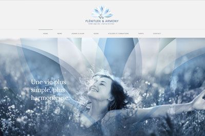 Site web Plénitude Armony réalisé par IdealPC