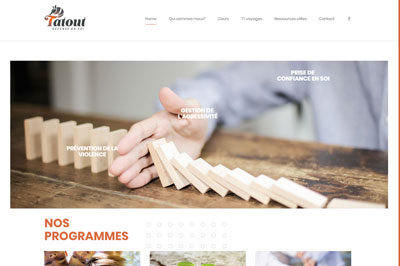 Site web Tatout réalisé par IdealPC