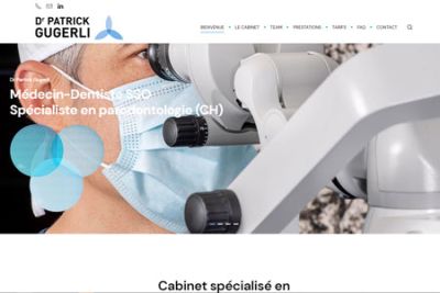 Site web Dr Gugerli  réalisé par IdealPC