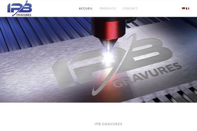 Site web IPB Gravures réalisé par IdealPC