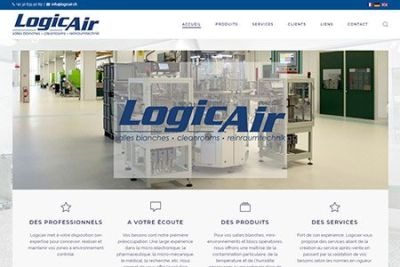 Site web Logicair réalisé par IdealPC